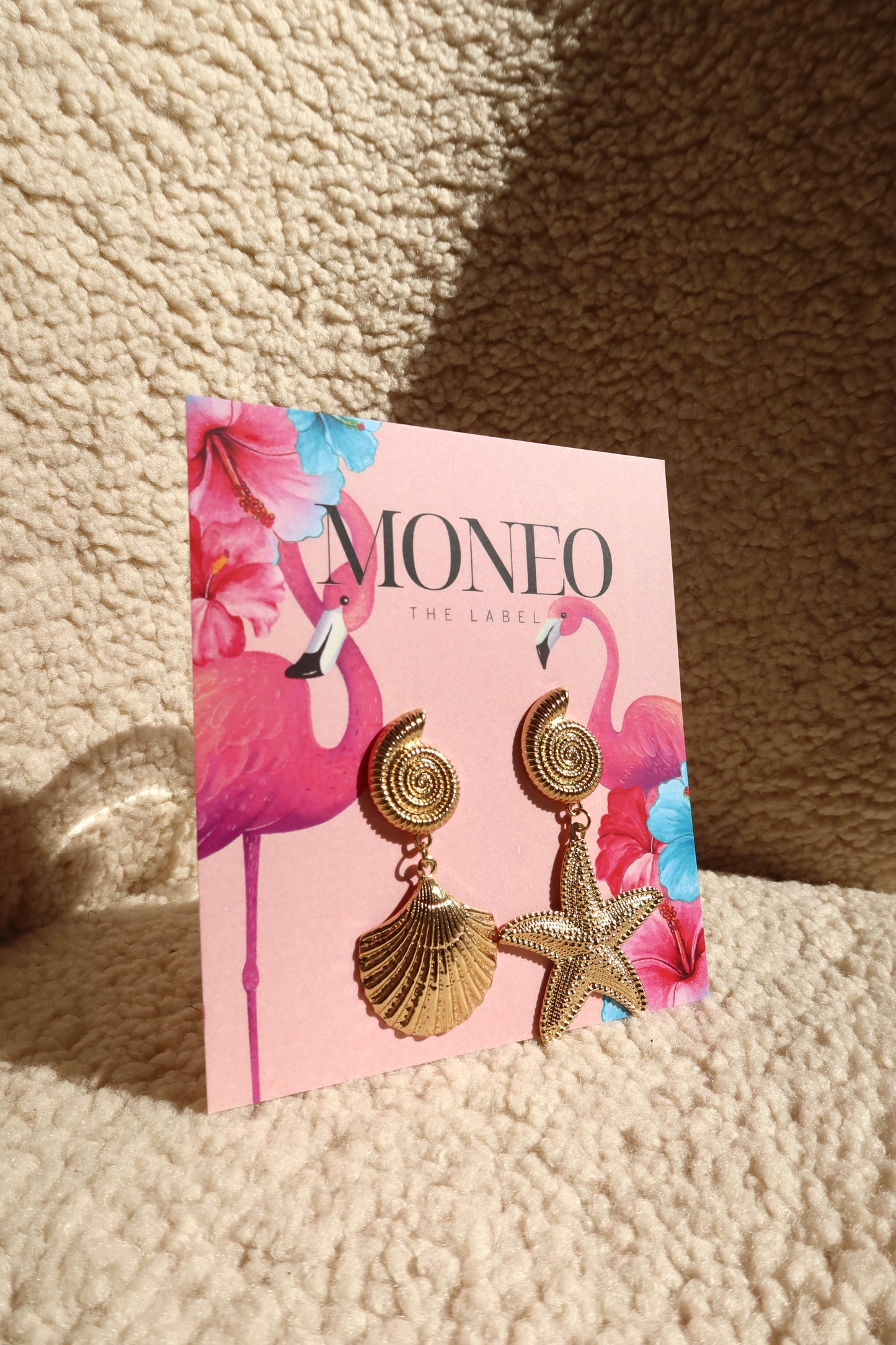 Starfish/shell combo earrings