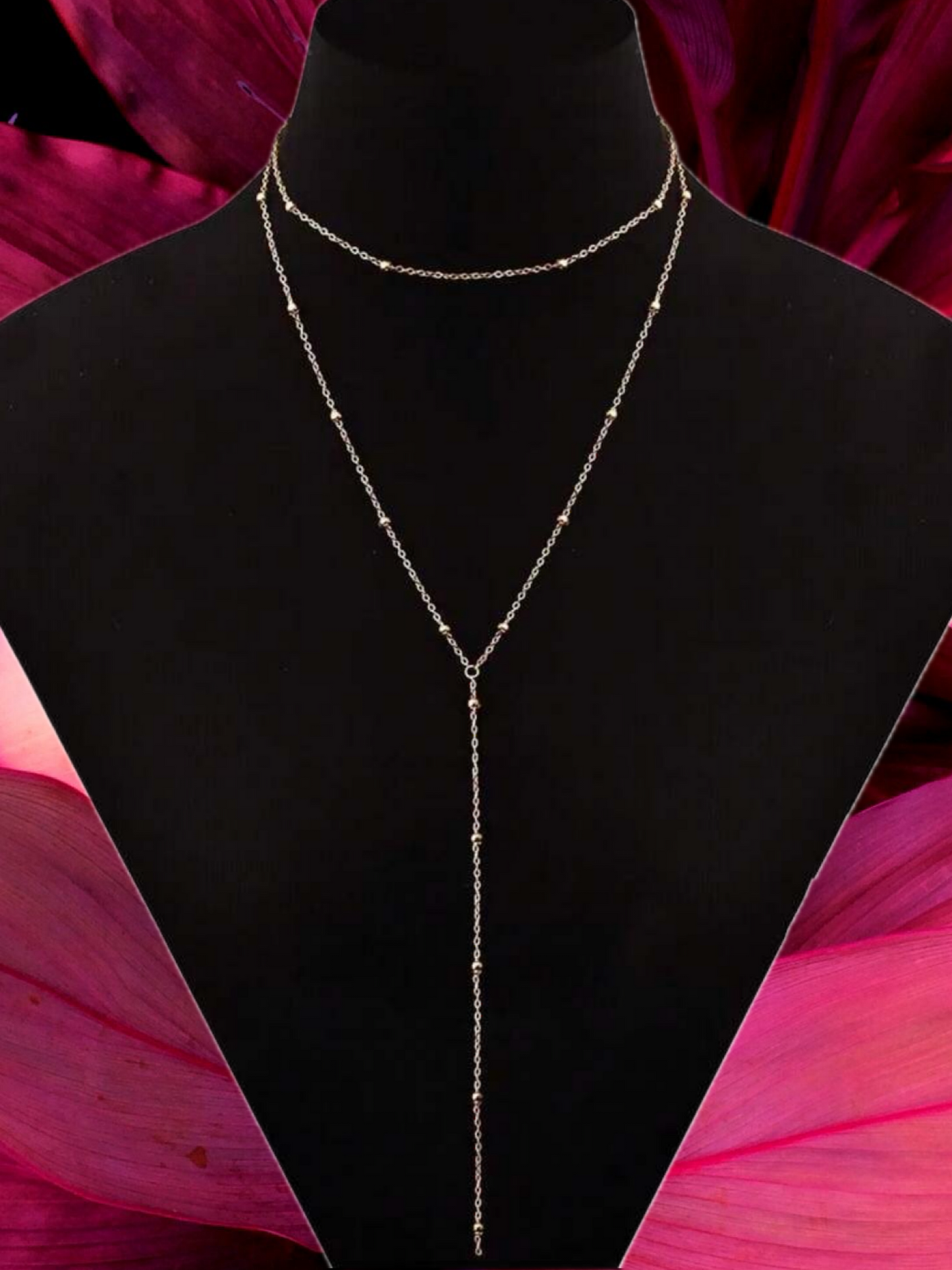 Dainty drop necklace