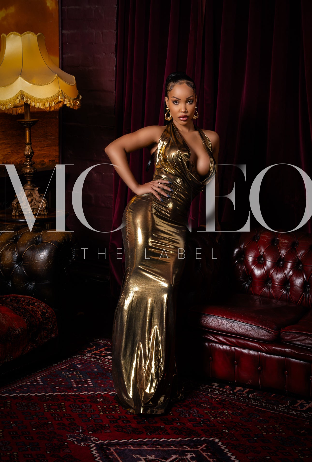 Heiress Gold drape dress. Heiress Gold drape dress.