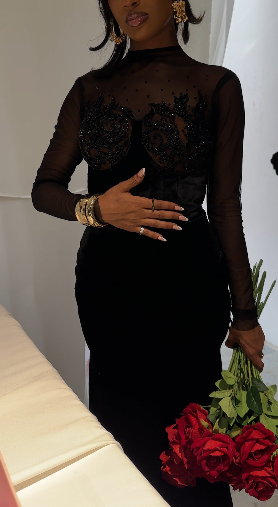 Leonie Bejeweled Occasion dress