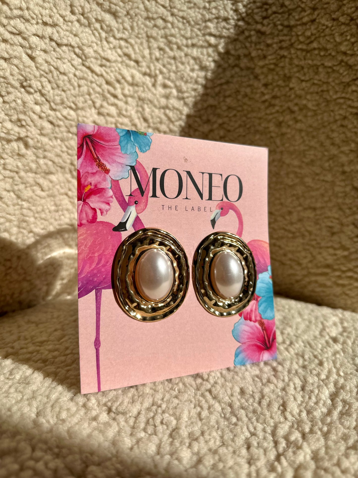 Pearl Encased Gold earrings