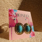 Torqouise Shell encased earrings