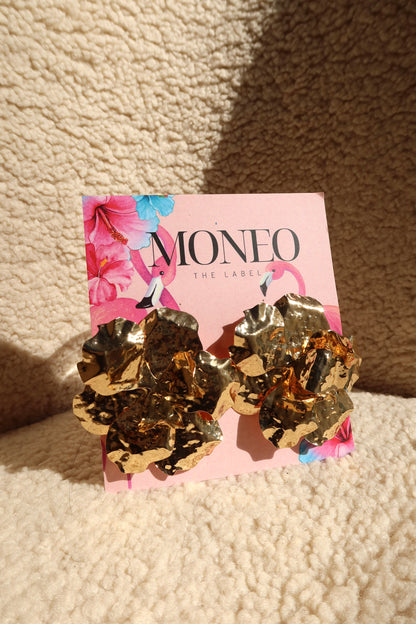 Textured Large Flower Earring