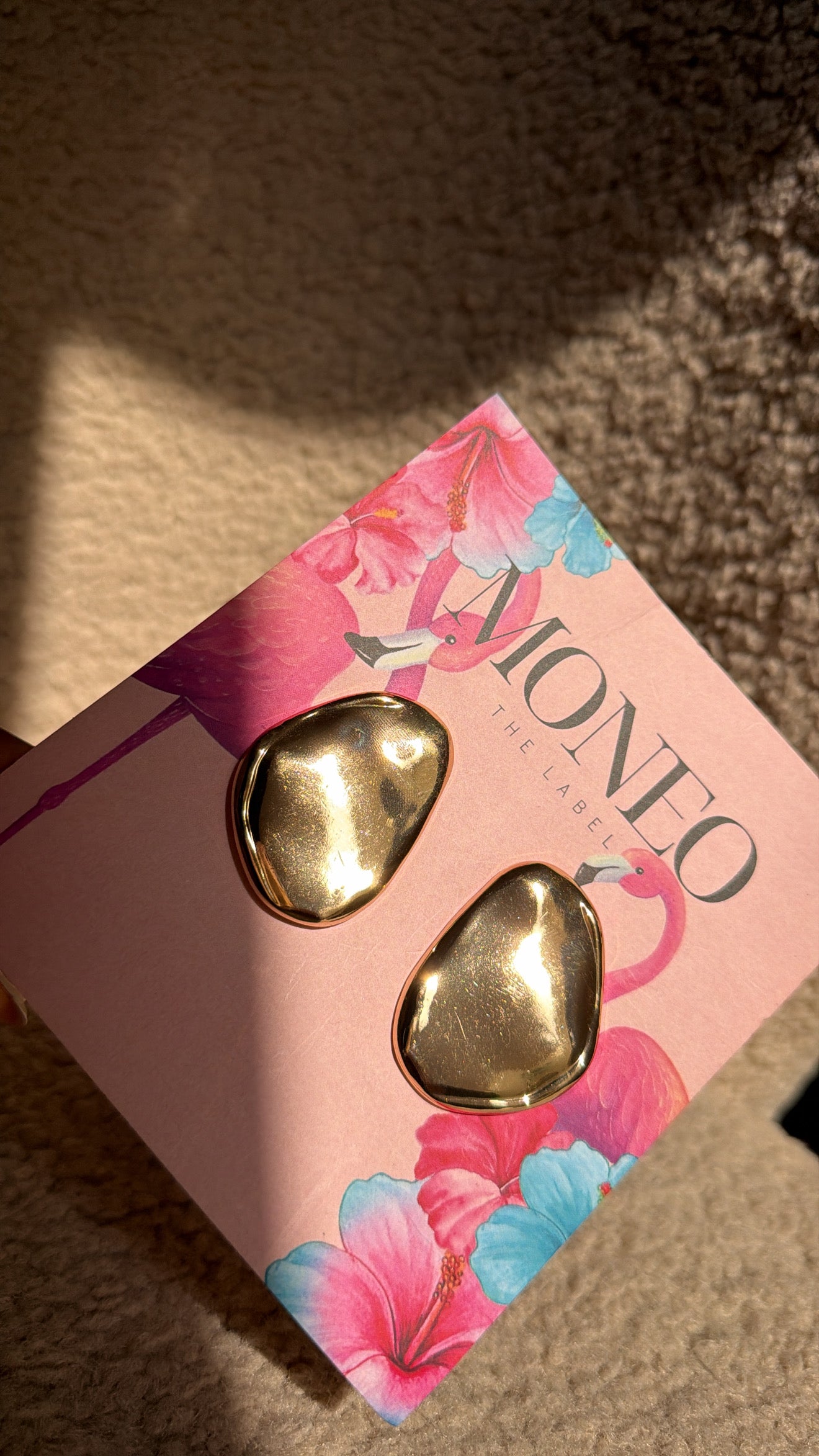 Gold earrings