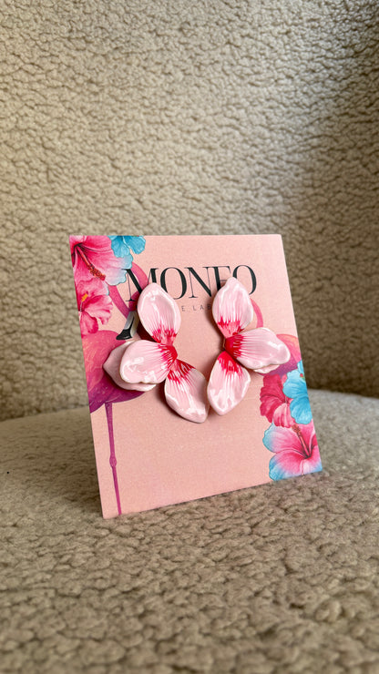 Petal Acectate Floral earrings