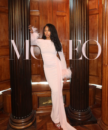 Nyla blush pink dress