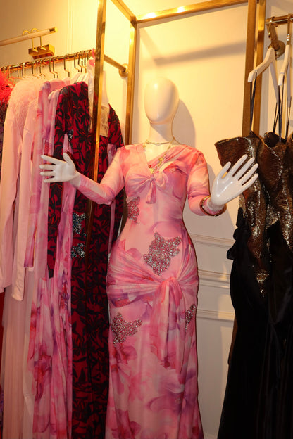 Santorini Embellished dress. (Low stock)