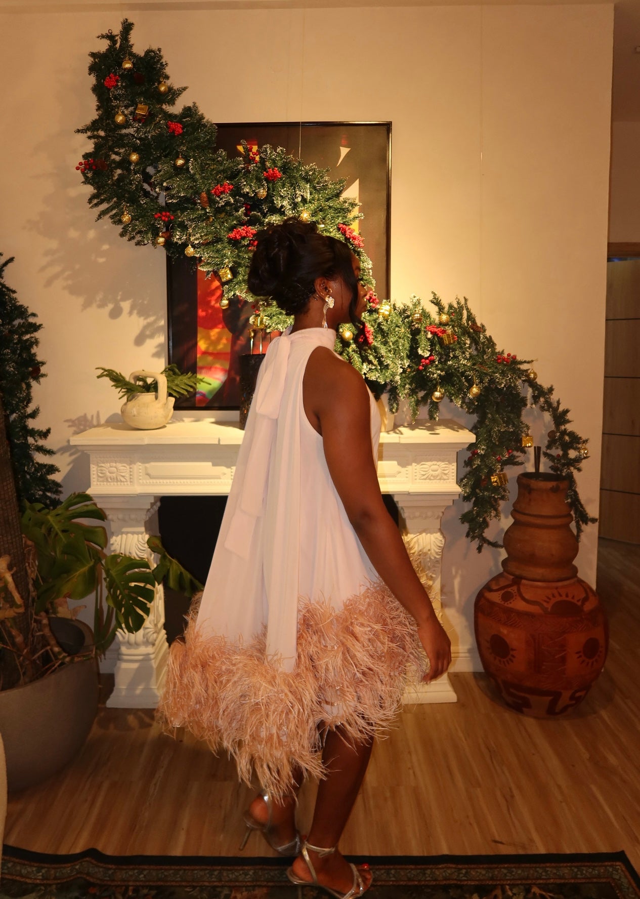 Angel feathers dress