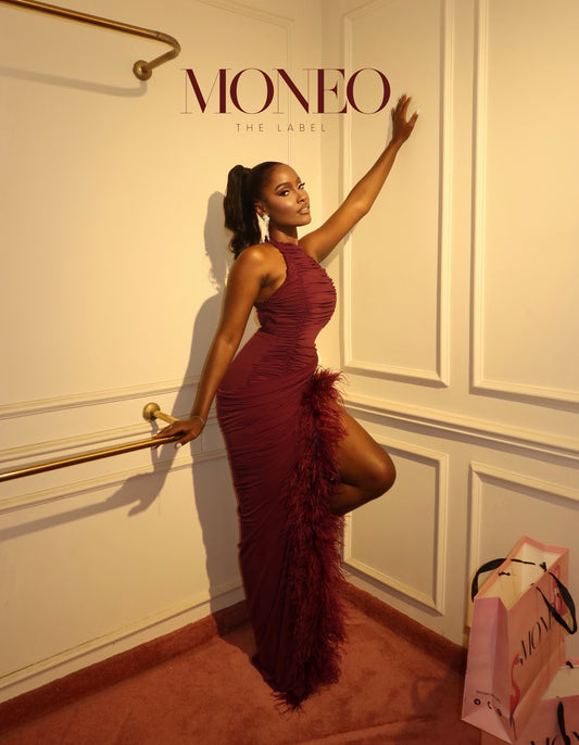 Analeia Plum 🍇 Feather dress