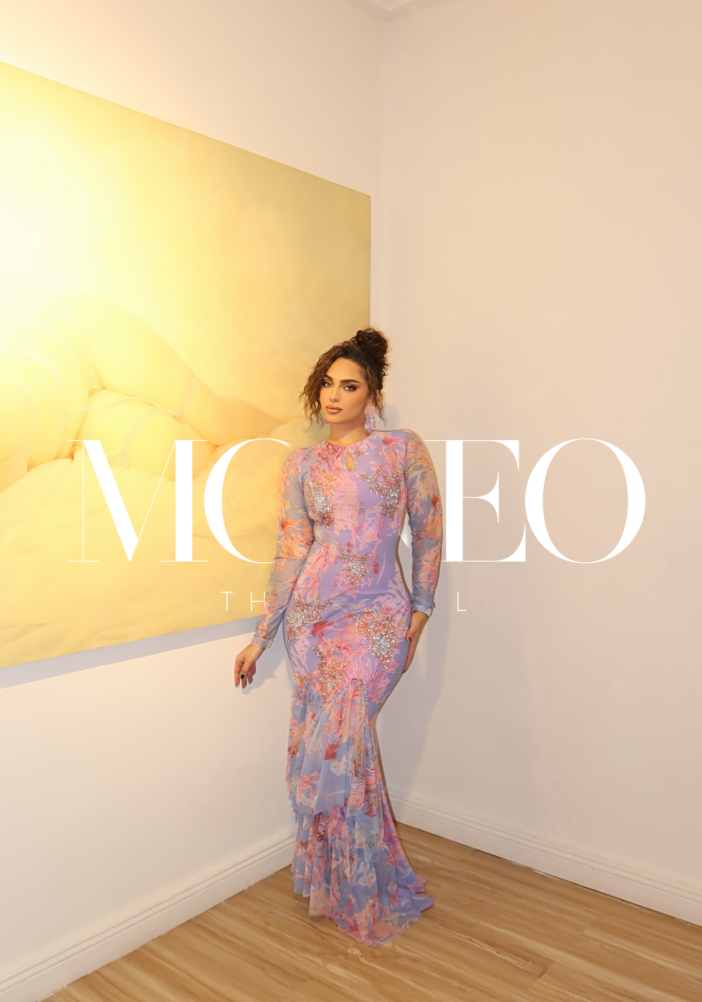 Talia Seaweed print dress