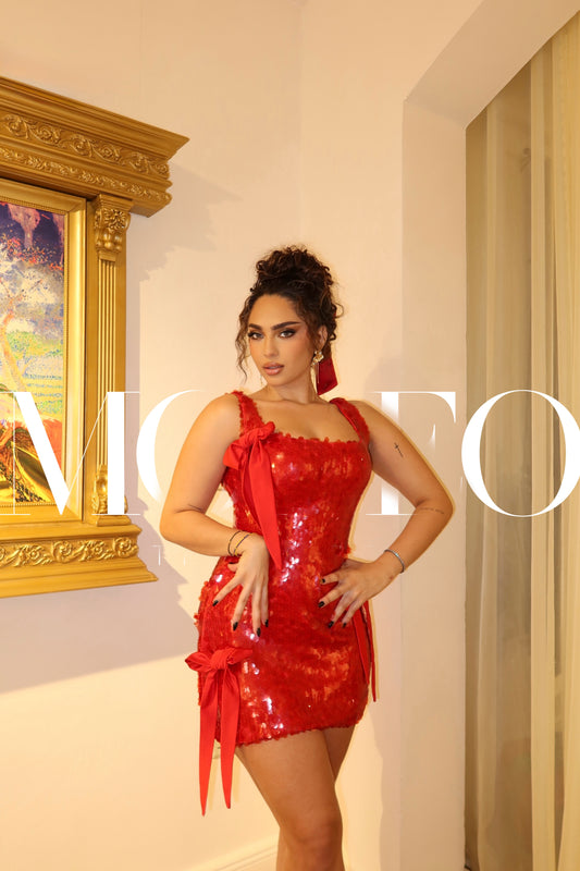 Giselle water sequin mini